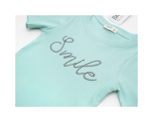 Футболка дитяча Breeze SMILE (18391-164G-mint)