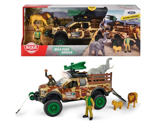 Ігровий набір Dickie Toys Парк диких тварин з позашляховиком 25 см та фігурками (3837016) Ігровий набір Dickie Toys Парк диких тварин з позашляховиком 25 см та фігурками (3837016)