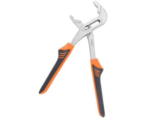 Кліщі Neo Tools трубні, переставні, діапазон 10-45 мм, CrV, 250мм (02-401)
