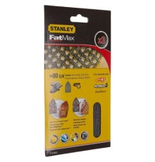 Сітка абразивна Stanley шліфувальна, 100х165 мм, 3 листи, 80 мкм для KA280, BEW200 (STA39092)