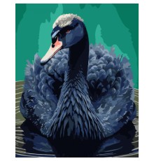 Картина по номерам Santi Чорний лебідь 40*50 см (954514)