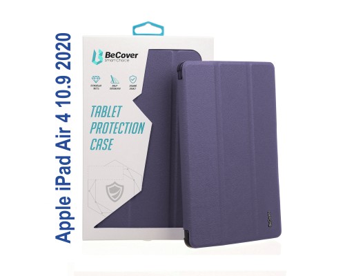 Чохол до планшета BeCover Tri Fold Soft TPU Silicone Apple iPad Air 4 10.9 2020/2021 Purple (706873)