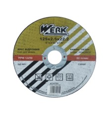 Круг відрізний Werk по каменю 125х2,5х22,2мм (90432)