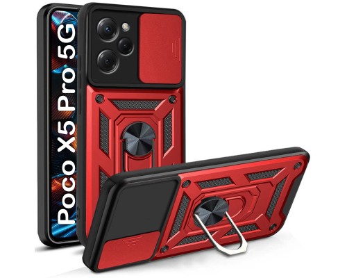 Чохол до мобільного телефона BeCover Military Poco X5 Pro 5G Red (709117)