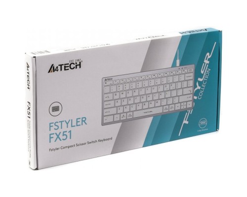 Клавіатура A4Tech FX51 USB White