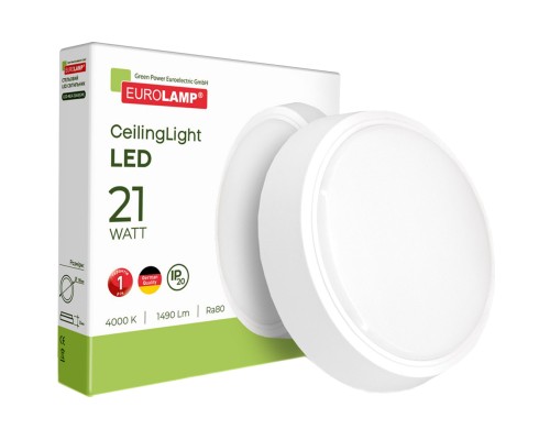 Світильник Eurolamp GM 21W 4000K (LED-NLR-21/40(GM))