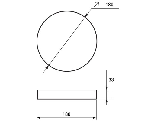 Світильник Eurolamp GM 21W 4000K (LED-NLR-21/40(GM))