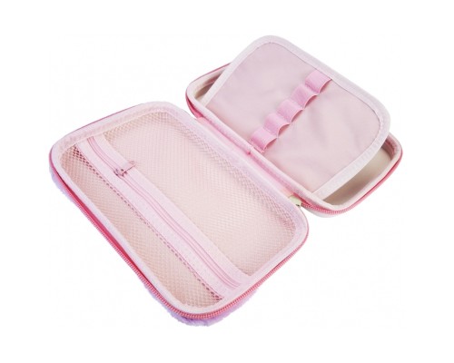 Пенал Cool For School 1 відділення з плюшем та аплікацією Блакитний (CF6514-blue)