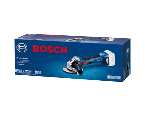 Шліфувальна машина Bosch GWS 180-LI, акум., 18В, 125мм, М14, 1,6кг (без АКБ та ЗП) (0.601.9H9.020)