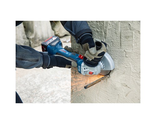 Шліфувальна машина Bosch GWS 180-LI, акум., 18В, 125мм, М14, 1,6кг (без АКБ та ЗП) (0.601.9H9.020)