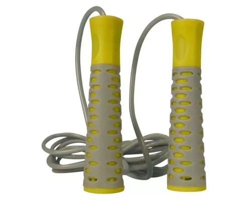 Скакалка PowerPlay 4206 Cіро-жовта (PP_4206_Grey/Yellow)