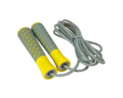Скакалка PowerPlay 4206 Cіро-жовта (PP_4206_Grey/Yellow)