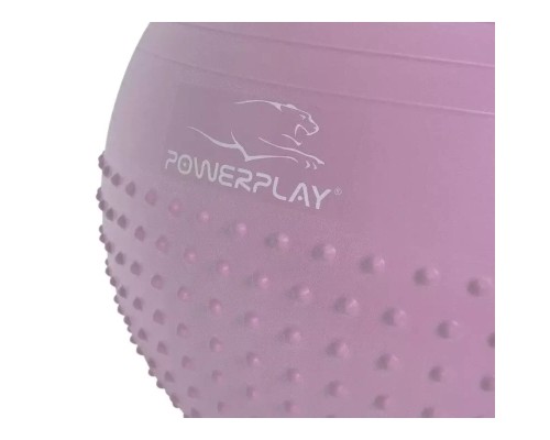 М'яч для фітнесу PowerPlay 4003 65 см Ліловий + помпа (PP_4003_65cm_Violet)