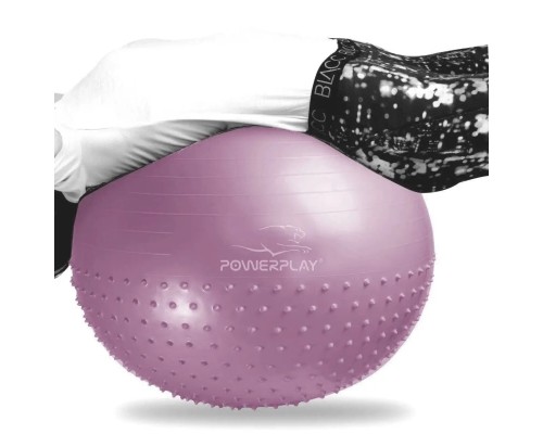 М'яч для фітнесу PowerPlay 4003 65 см Ліловий + помпа (PP_4003_65cm_Violet)