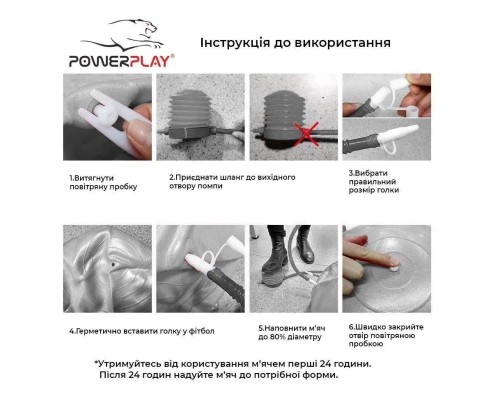 М'яч для фітнесу PowerPlay 4003 65 см Ліловий + помпа (PP_4003_65cm_Violet)
