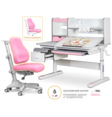 Парта з кріслом Evo-kids Florida Multicolor + Mealux Match (Evo-52 WG+PN+Y-528 KP)