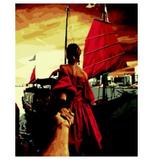 Картина по номерам ZiBi Багряні вітрила 40*50 см ART Line (ZB.64203)