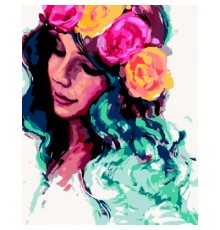 Картина по номерам ZiBi Трояндовий вінок 40*50 см ART Line (ZB.64221)