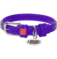 Нашийник для тварин WAUDOG Glamour з QR-паспортом 