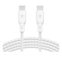 Дата кабель USB-C to USB-C 3.0m 100W white Belkin (CAB014BT3MWH)