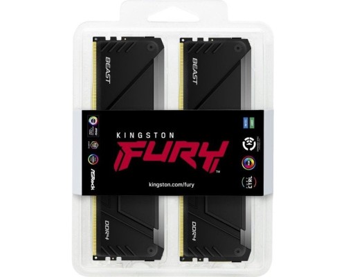 Модуль пам'яті для комп'ютера DDR4 32GB (2x16GB) 3200 MHz Beast RGB Kingston Fury (ex.HyperX) (KF432C16BB12AK2/32) Модуль пам'яті для комп'ютера DDR4 32GB (2x16GB) 3200 MHz Beast RGB Kingston Fury (ex.HyperX) (KF432C16BB12AK2/32)