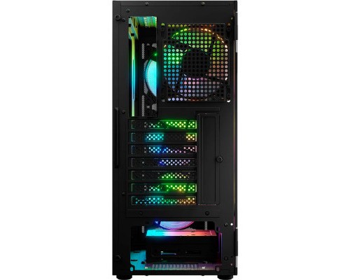 Корпус для ПК Logic concept PORTOS MESH+GLASS ARGB fans 4x120mm BLACK (AT-PORTOS-10-0000000-0002)