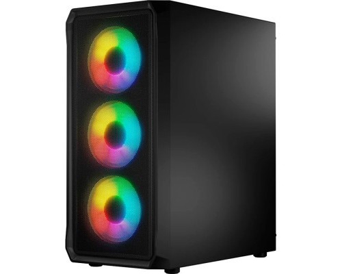 Корпус для ПК Logic concept PORTOS MESH+GLASS ARGB fans 4x120mm BLACK (AT-PORTOS-10-0000000-0002)