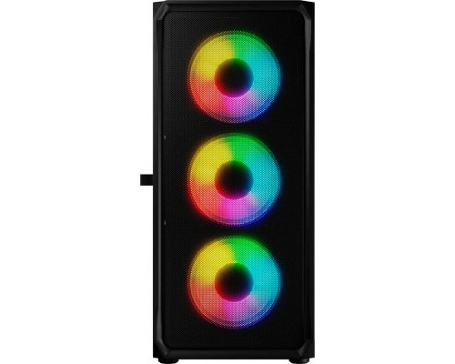 Корпус для ПК Logic concept PORTOS MESH+GLASS ARGB fans 4x120mm BLACK (AT-PORTOS-10-0000000-0002)