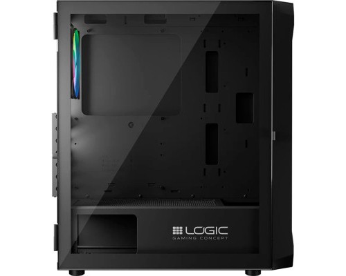 Корпус для ПК Logic concept PORTOS MESH+GLASS ARGB fans 4x120mm BLACK (AT-PORTOS-10-0000000-0002)
