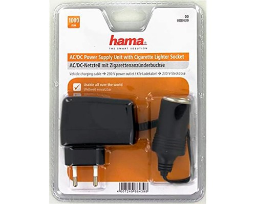 Зарядний пристрій Hama 12V Cigarette Lighter Euro (00088439)
