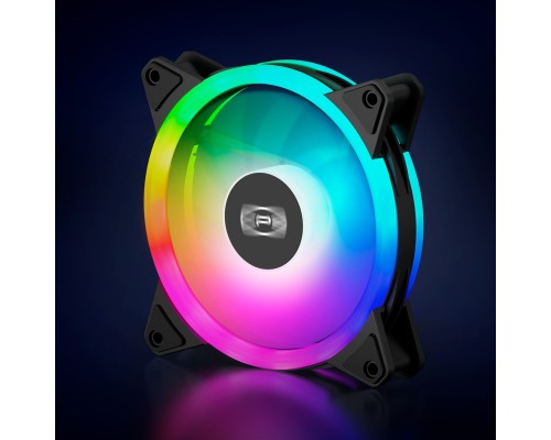 Кулер до корпусу PcCooler F3 T120 ARGB Black