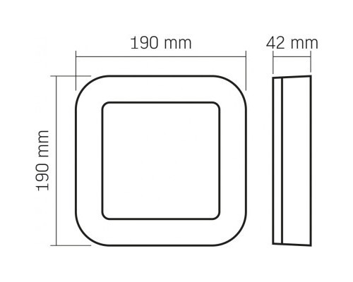 Світильник Videx ART IP65  15W 5000K Black (VL-BHFS-155B)