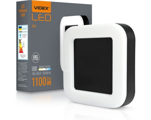 Світильник Videx ART IP65  15W 5000K Black (VL-BHFS-155B)