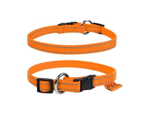 Нашийник для тварин Dog Extreme з нейлону регульований Ш 40 мм Д 43-70 см помаранчевий (67014)