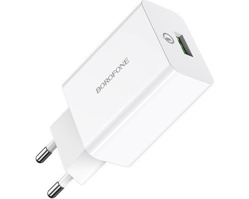 Зарядний пристрій BOROFONE BA21A Long journey single port QC3.0 charger set (Type-C) White (BA21ACW)