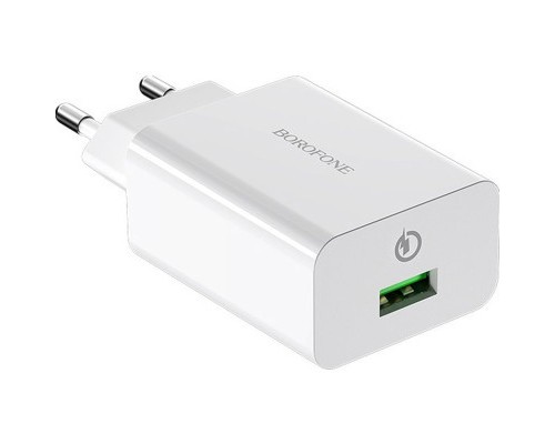 Зарядний пристрій BOROFONE BA21A Long journey single port QC3.0 charger set (Type-C) White (BA21ACW)