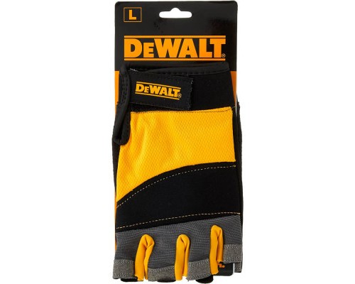 Захисні рукавиці DeWALT відкриті, розм. L/9, з накладками на долоні (DPG213L)
