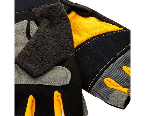 Захисні рукавиці DeWALT відкриті, розм. L/9, з накладками на долоні (DPG213L)