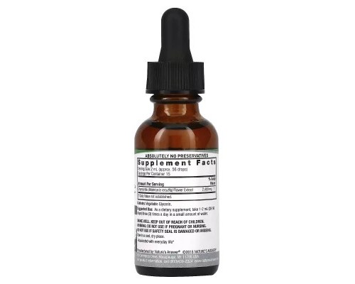 Трави Nature's Answer Екстракт ромашки без спирту, 2400 мг, Chamomile Extract, 30 мл (NTA-00588)