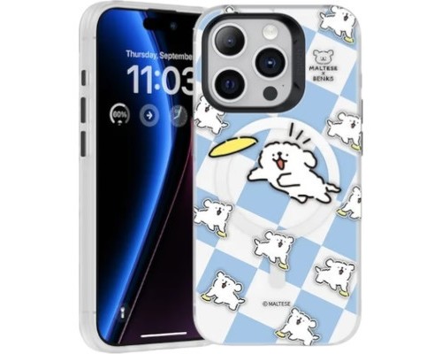 Чохол до мобільного телефона Benks Maltese Frisbee Puppies MagSafe for iPhone 15 Pro (1248541)