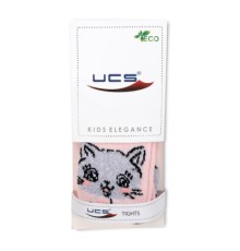 Колготки дитячі UCS Socks з котиком (M0C0301-2457-6-12G-pink)