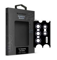 Скло захисне Armorstandart Camera glass Supreme Black Icon Samsung S24 Ultra Violet Titanium (ARM76605)