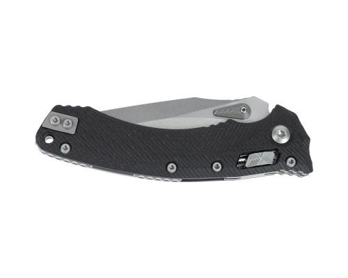 Ніж Microtech Amphibian Stonewash Black (137RL-10FLGTBK)
