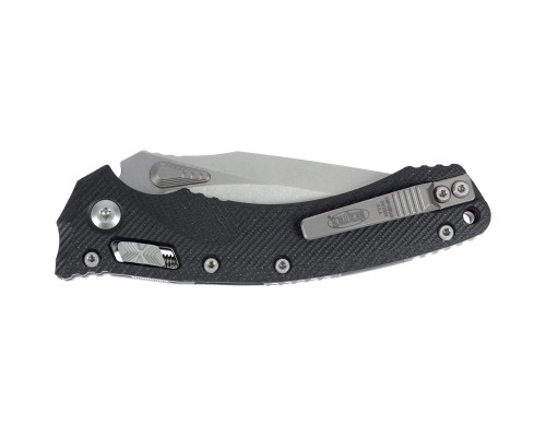 Ніж Microtech Amphibian Stonewash Black (137RL-10FLGTBK)