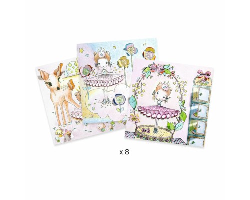 Набір для творчості Djeco Розфарбовування Маленькі віконця Пупі (DJ09699)