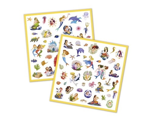 Набір для творчості Djeco Наклейки 160 шт Русалки (DJ08885)
