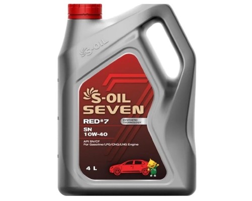 Моторна олива S-OIL SEVEN RED 7 SN 10W-40, 4л (SRSN10404)
