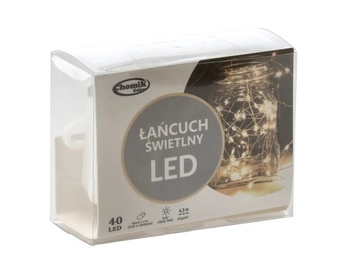 Гірлянда Chomik Струна 4.3 м 40 LED Теплий білий (5900779802643)