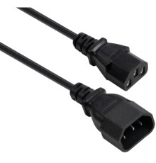 Кабель живлення C13 to C14 1.8m 0.75mm2 copper Vinga (VYPCC13141875CU)