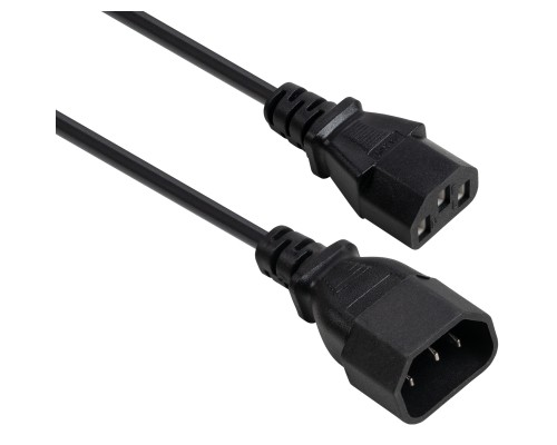 Кабель живлення C13 to C14 1.8m 0.75mm2 copper Vinga (VYPCC13141875CU)